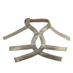 Customized new uppers accessories hemp rope knitting PU handmade beading women sandals uppers semi-finished jewelry wholesale processing