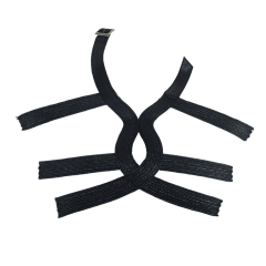 Customized new uppers accessories hemp rope knitting PU handmade beading women sandals uppers semi-finished jewelry wholesale processing