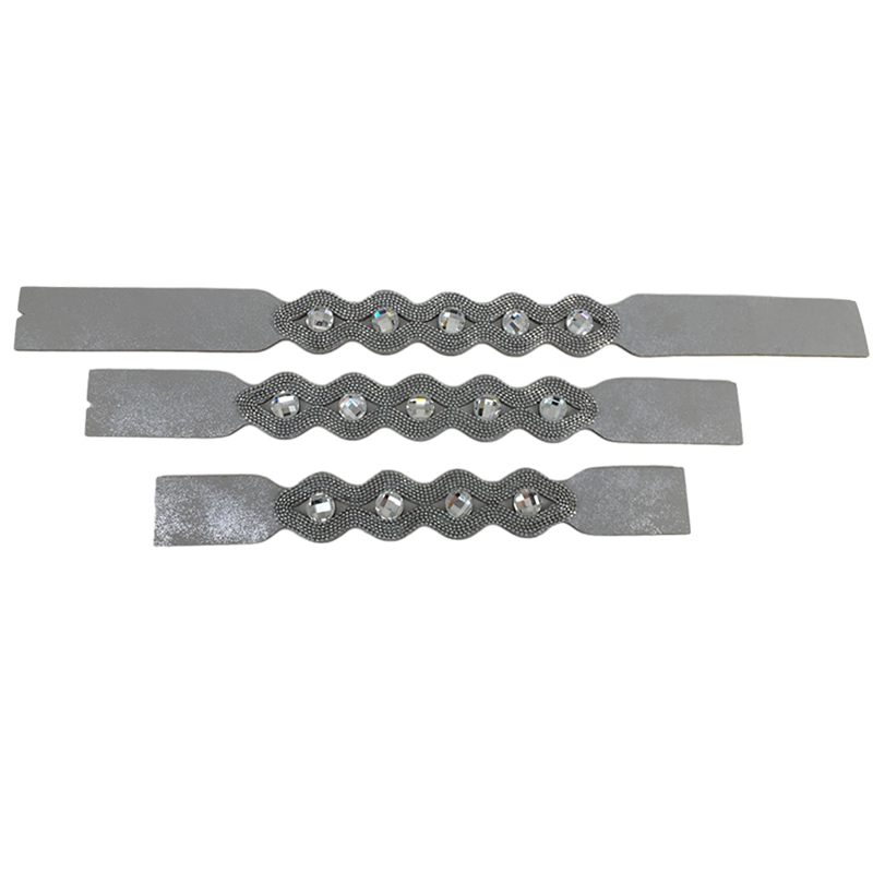 Customized shoes upper accessories PU paste chain backing hot diamond handmade point drill female sandals upper semi-finished jewelry wholesale processing
