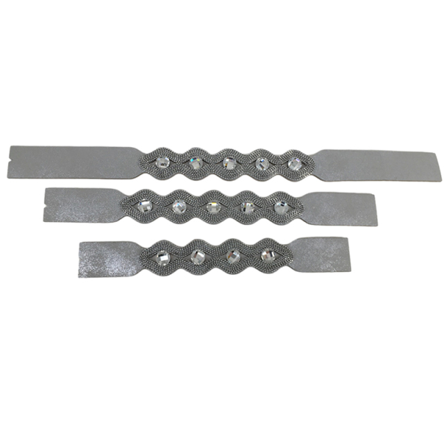 Customized shoes upper accessories PU paste chain backing hot diamond handmade point drill female sandals upper semi-finished jewelry wholesale processing