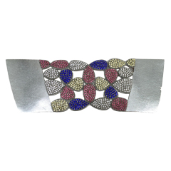 Customized shoes upper accessories PU paste chain backing hot diamond handmade point drill female sandals upper semi-finished jewelry wholesale processing