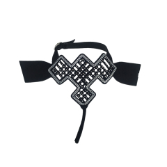 Sample processing customized new laser paste chain hot diamond technology fashion diamond inlaid vamp slippers female sandals semi-finished products