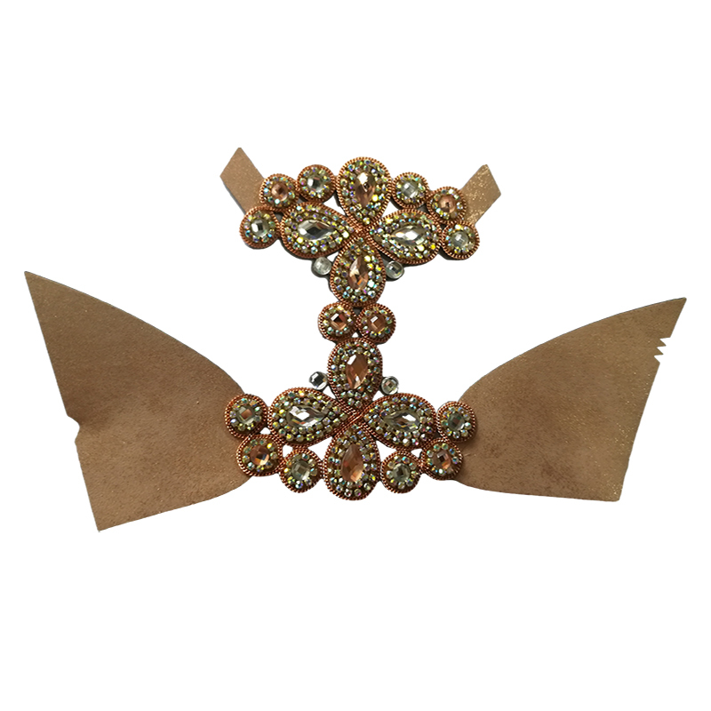 Sample processing customized new laser paste chain hot diamond technology fashion diamond inlaid vamp slippers female sandals semi-finished products