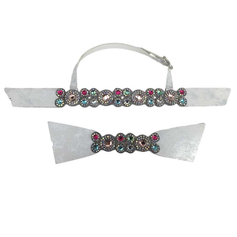Sample processing customized new laser paste chain hot diamond technology fashion diamond inlaid vamp slippers female sandals semi-finished products