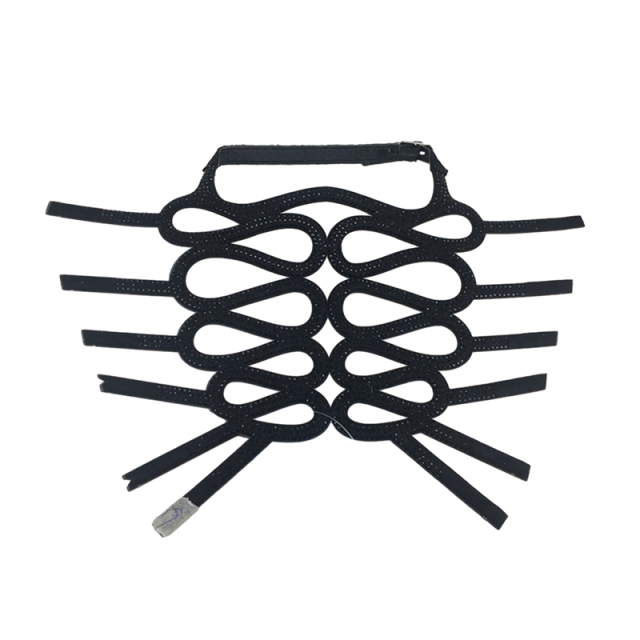 Sample processing customized new laser paste chain hot diamond technology fashion diamond inlaid vamp slippers female sandals semi-finished products