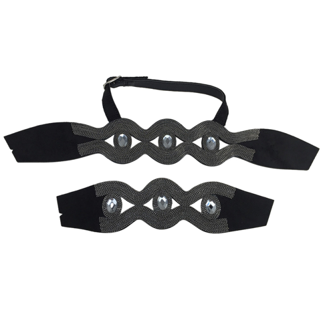 Sample processing customized new laser paste chain hot diamond technology fashion diamond inlaid vamp slippers female sandals semi-finished products