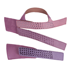 Customized shoes upper jewelry PU velvet laser hot drilling handmade beading women sandals upper semi-finished processing accessories wholesale