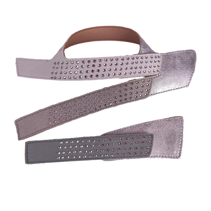 Customized shoes upper jewelry PU velvet laser hot drilling handmade beading women sandals upper semi-finished processing accessories wholesale