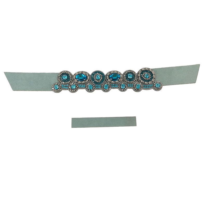 Customized shoes upper accessories PU paste chain backing hot diamond handmade point drill female sandals upper semi-finished jewelry wholesale processing