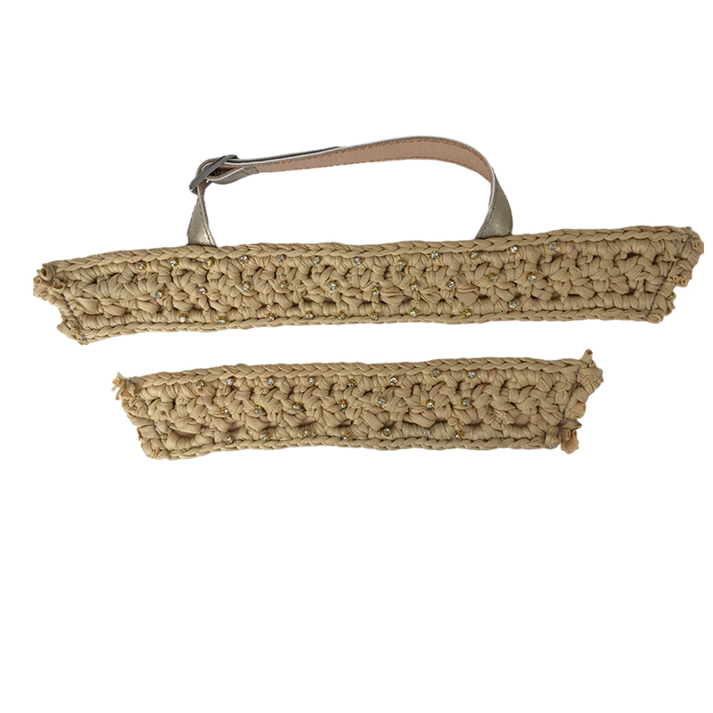 Customized new uppers accessories PU drawstring rope knitting handmade beading women sandals uppers semi-finished jewelry wholesale processing
