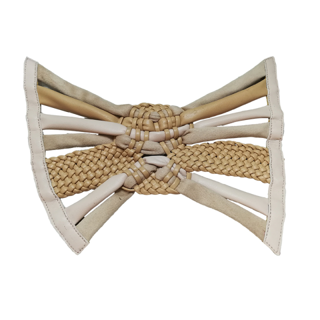 Customized shoes upper jewelry PU velvet laser hot drilling handmade beading women sandals upper semi-finished processing accessories wholesale