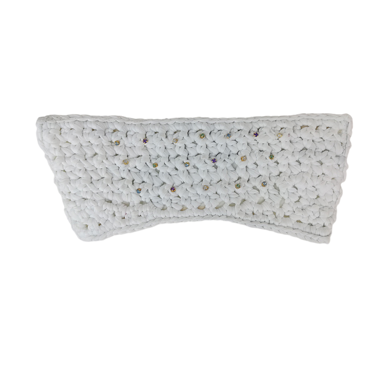 Customized new uppers accessories PP grass weaving PU embroidery rope embroidery women sandals uppers semi-finished jewelry wholesale processing