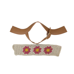Customized new uppers accessories PP grass weaving PU embroidery rope embroidery women sandals uppers semi-finished jewelry wholesale processing