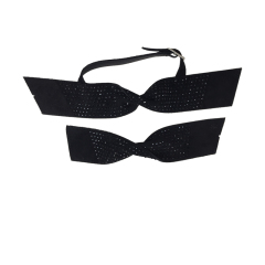 Customized shoes upper jewelry PU velvet laser hot drilling handmade beading women sandals upper semi-finished processing accessories wholesale