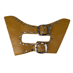 Customized vamps semi-finished shoes PU hardware cap nail flat nail spikes sandals accessories slippers accessories to sample processing models burst models