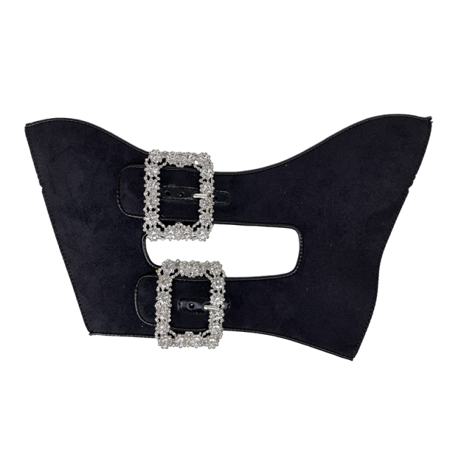 Customized vamps semi-finished shoes material velvet hardware drill buckle wrapped sandals accessories slippers jewelry to sample processing explosive models