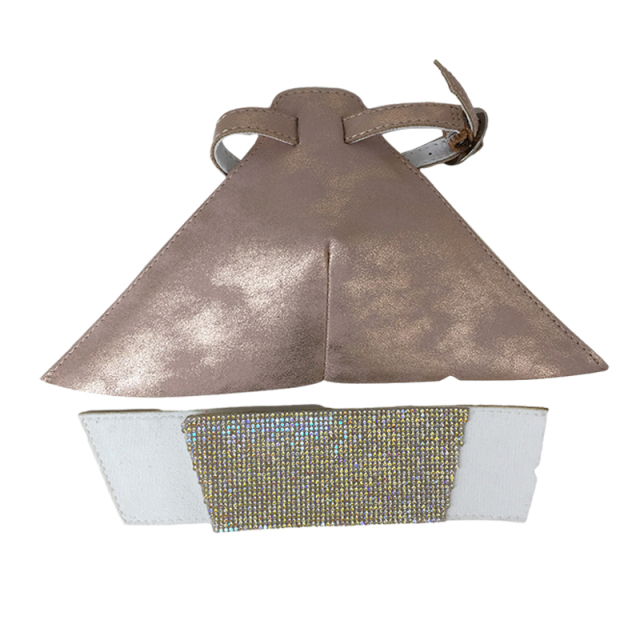 Customized uppers semi-finished shoes PU laser flannel hot diamond sandals slippers jewelry children's shoes accessories to sample processing