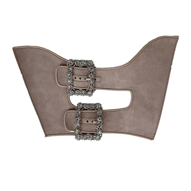 Customized vamps semi-finished shoes material velvet hardware drill buckle wrapped sandals accessories slippers jewelry to sample processing explosive models