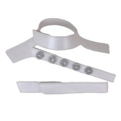 Customized vamps semi-finished shoes PU hardware drill buckle bead sandals slippers jewelry children's shoes accessories to sample processing