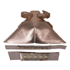 Customized uppers semi-finished shoes PU laser flannel hot diamond sandals slippers jewelry children's shoes accessories to sample processing