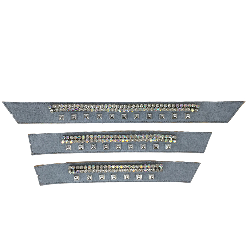 Customized vamps semi-finished shoes flannel chain paste chain tower inlaid nails sandals jewelry accessories to sample processing explosive models