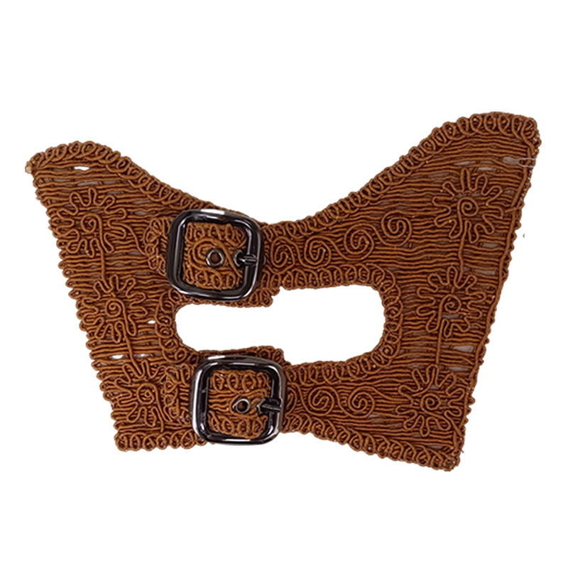 Customized new uppers accessories PP grass weaving PU embroidery rope embroidery women sandals uppers semi-finished jewelry wholesale processing