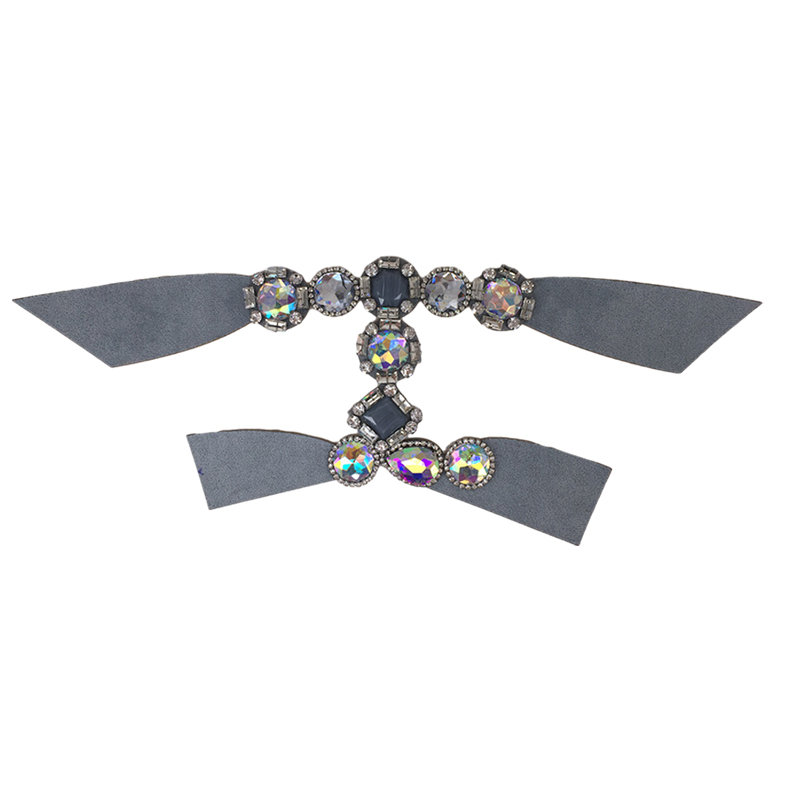 Customized vamps semi-finished shoes material sheep game meat flannel laser hot drilling sandals accessories slippers jewelry to sample processing explosive models