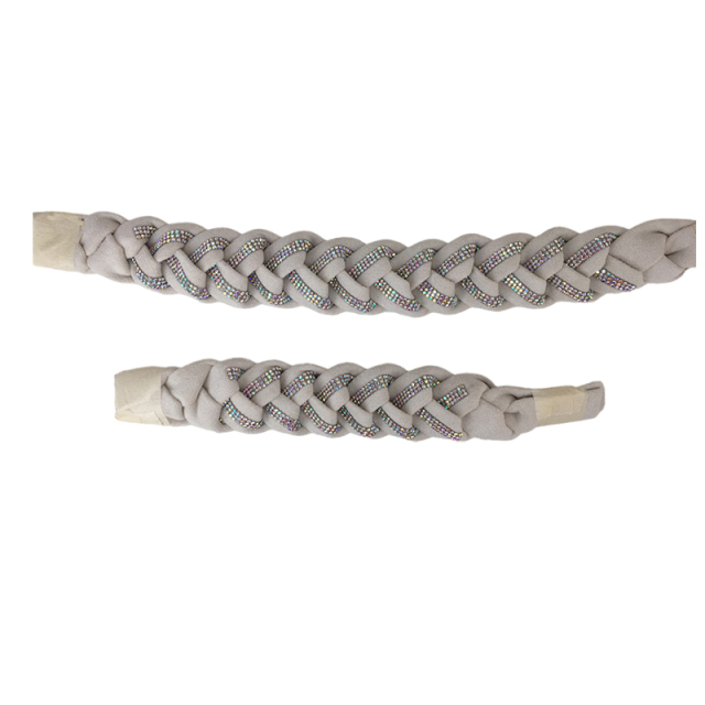 Customized vamps semi-finished shoes material velvet sponge drawstring adhesive backing paste drilling hot diamond sandals jewelry accessories to sample processing