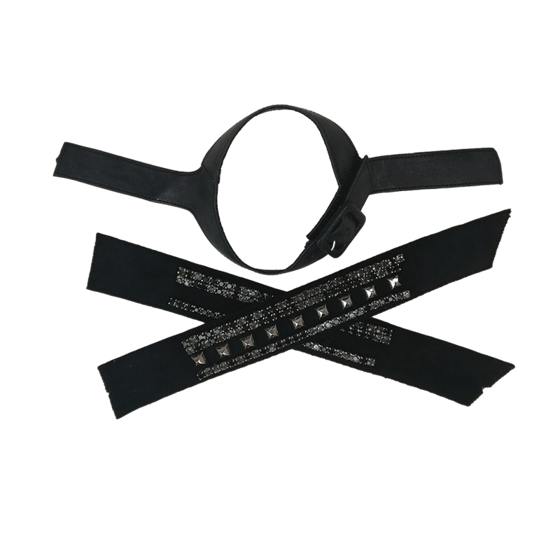 Customized vamps semi-finished shoes flannel chain paste chain tower inlaid nails sandals jewelry accessories to sample processing explosive models