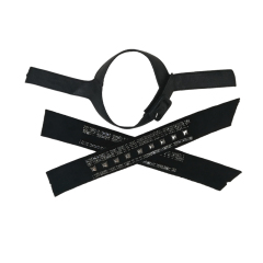 Customized vamps semi-finished shoes flannel chain paste chain tower inlaid nails sandals jewelry accessories to sample processing explosive models