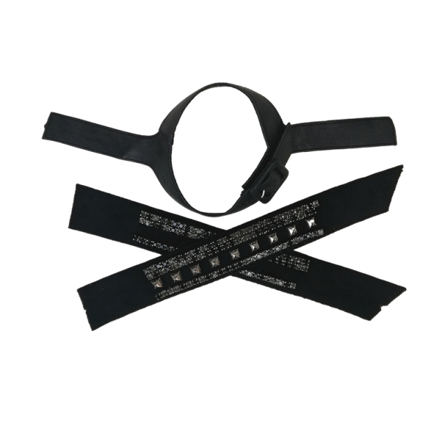 Customized vamps semi-finished shoes flannel chain paste chain tower inlaid nails sandals jewelry accessories to sample processing explosive models