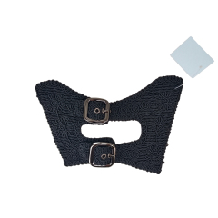 Customized new uppers accessories PP grass weaving PU embroidery rope embroidery women sandals uppers semi-finished jewelry wholesale processing