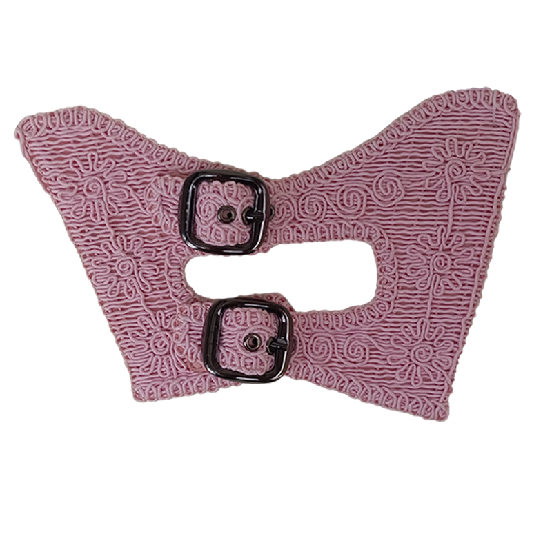 Customized new uppers accessories PP grass weaving PU embroidery rope embroidery women sandals uppers semi-finished jewelry wholesale processing