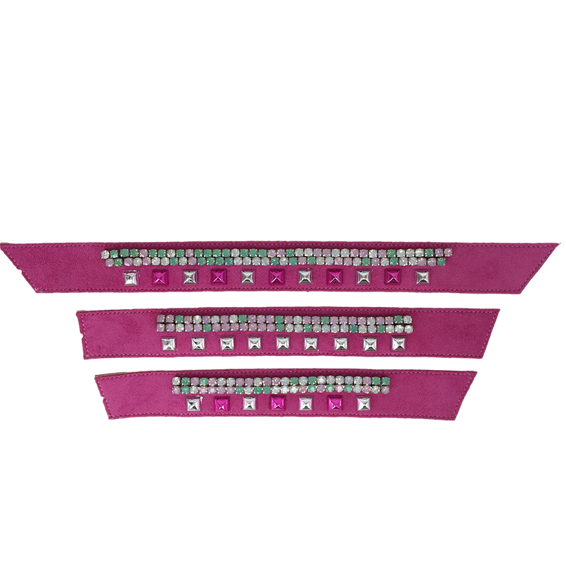 Customized vamps semi-finished shoes flannel chain paste chain tower inlaid nails sandals jewelry accessories to sample processing explosive models