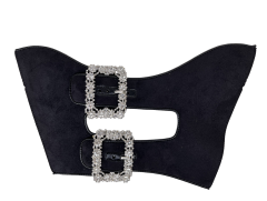 Customized shoes upper semi-finished shoes material environmental protection drill laser hot diamond sandals slippers jewelry children's shoes accessories to sample processing