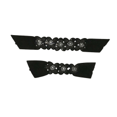 Customized women's shoes sandals slippers children's shoes shoes upper comfortable simple PU drawstring embroidery laser hot drilling to sample processing