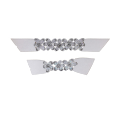 Customized women's shoes sandals slippers children's shoes shoes upper comfortable simple PU drawstring embroidery laser hot drilling to sample processing