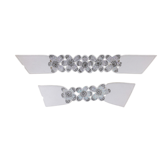 Customized women's shoes sandals slippers children's shoes shoes upper comfortable simple PU drawstring embroidery laser hot drilling to sample processing