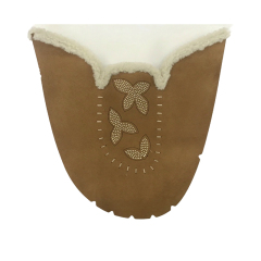 Customized women's sandals slippers shoes upper comfortable thick wool warm laser hot drilling accessories to sample processing