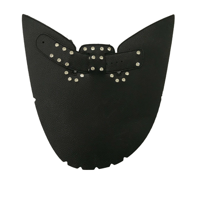 Customized women's sandals slippers shoes upper comfortable thick wool warm laser hot drilling accessories to sample processing