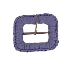 Cross-border hot metal shoe buckle raffia handmade crochet women's shoes children's shoes shoes flower shoe buckle shoes accessories mold customization