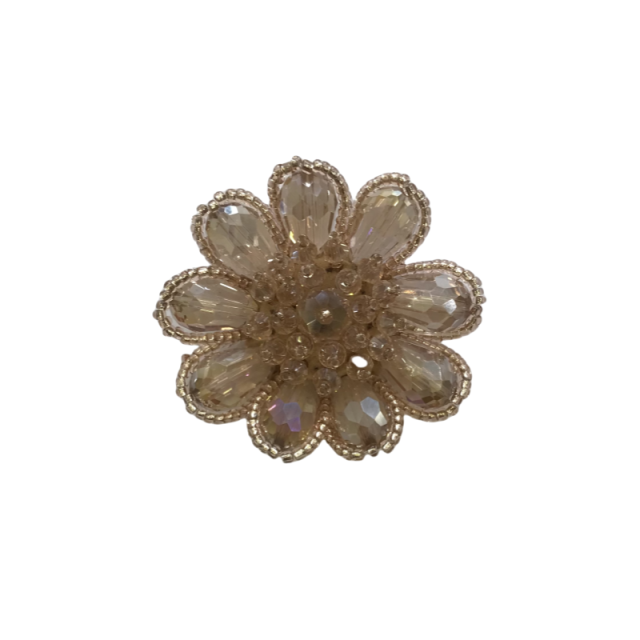 Cross-border hot chain shoe flower handmade beading women's shoes children's shoes flower shoe buckle shoe accessories clothing accessories