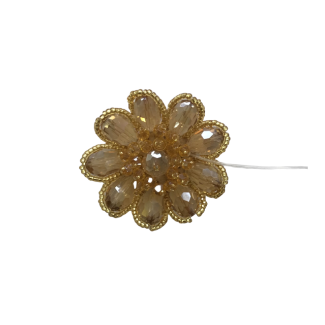 Cross-border hot chain shoe flower handmade beading women's shoes children's shoes flower shoe buckle shoe accessories clothing accessories