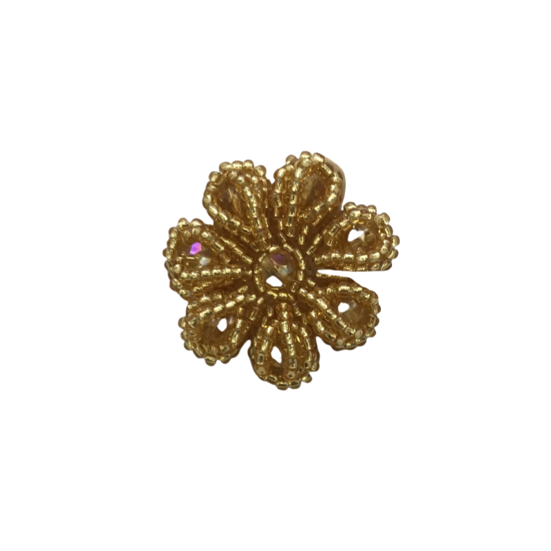 Cross-border hot chain shoe flower handmade beading women's shoes children's shoes flower shoe buckle shoe accessories clothing accessories