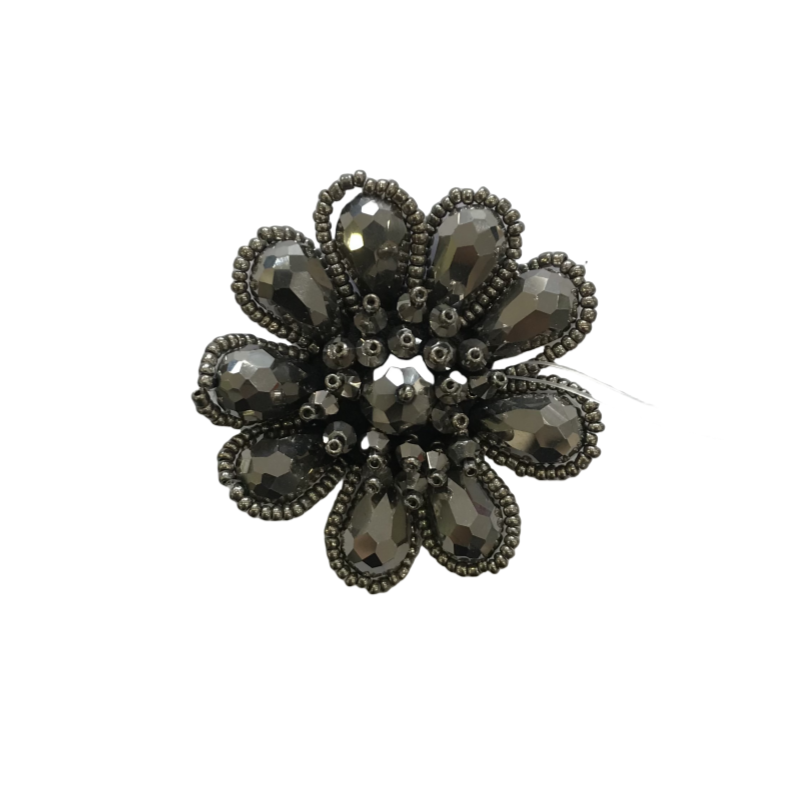 Cross-border hot chain shoe flower handmade beading women's shoes children's shoes flower shoe buckle shoe accessories clothing accessories