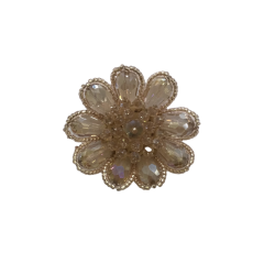 Cross-border hot chain shoe flower handmade beading women's shoes children's shoes flower shoe buckle shoe accessories clothing accessories