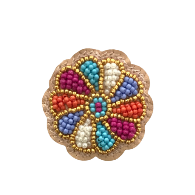 The realm of hot shoes flower handmade beading trefoil flower women's shoes children's shoes shoes flower accessories to sample processing customized customized