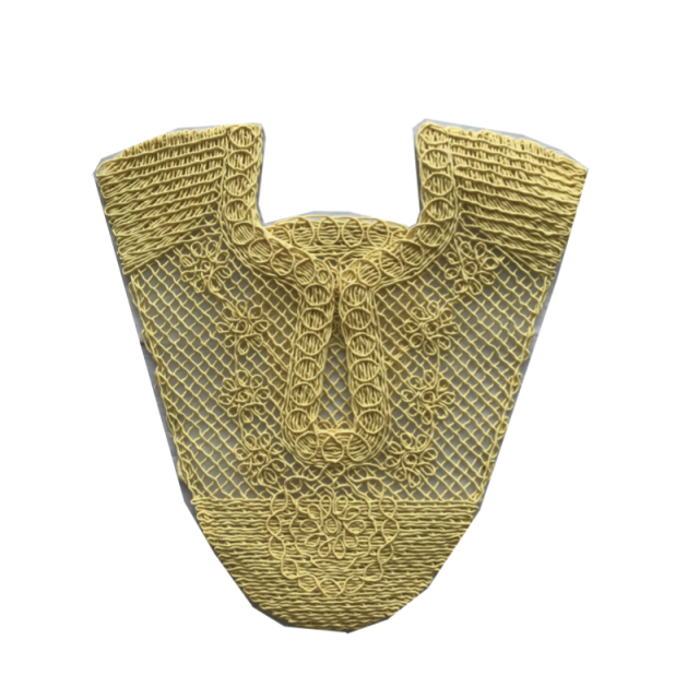 Customized new upper accessories raffia woven rope embroidery women sandals upper semi-finished jewelry wholesale processing