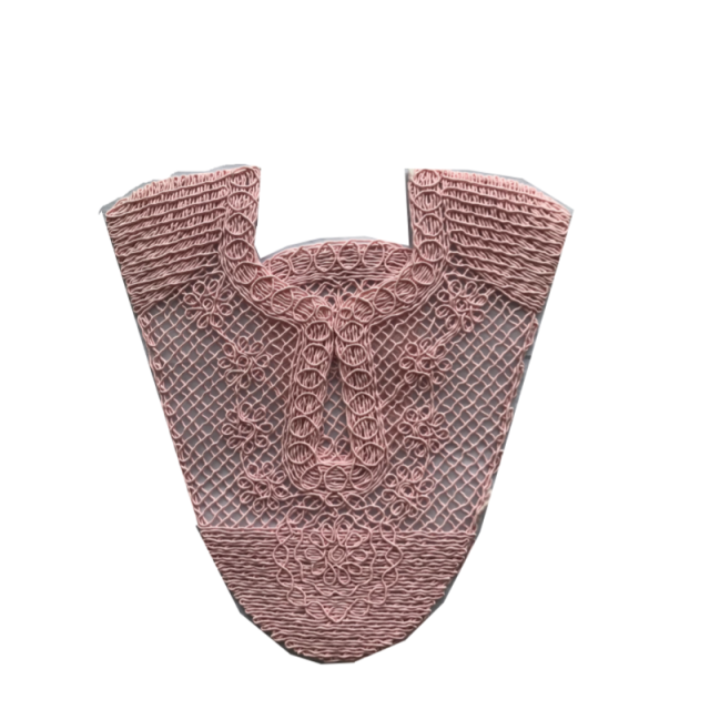 Customized new upper accessories raffia woven rope embroidery women sandals upper semi-finished jewelry wholesale processing