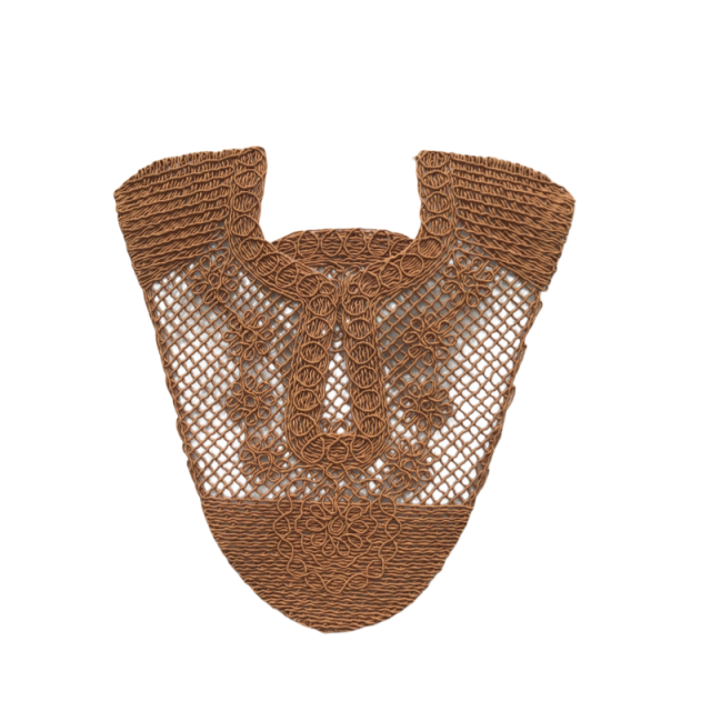 Customized new upper accessories raffia woven rope embroidery women sandals upper semi-finished jewelry wholesale processing